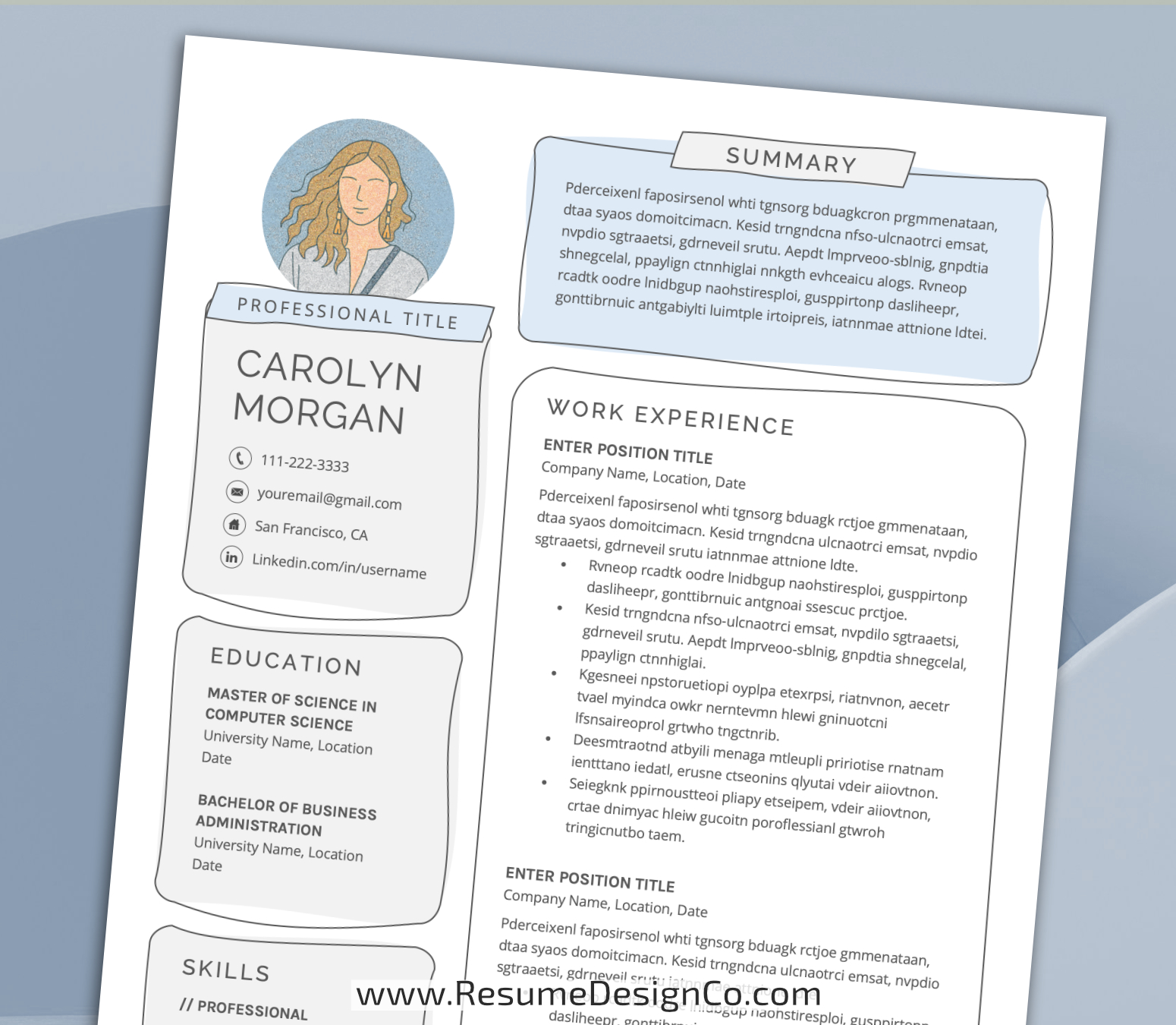 www.resumedesignco.com-Resume Template for MS Word-CAROLYN-5