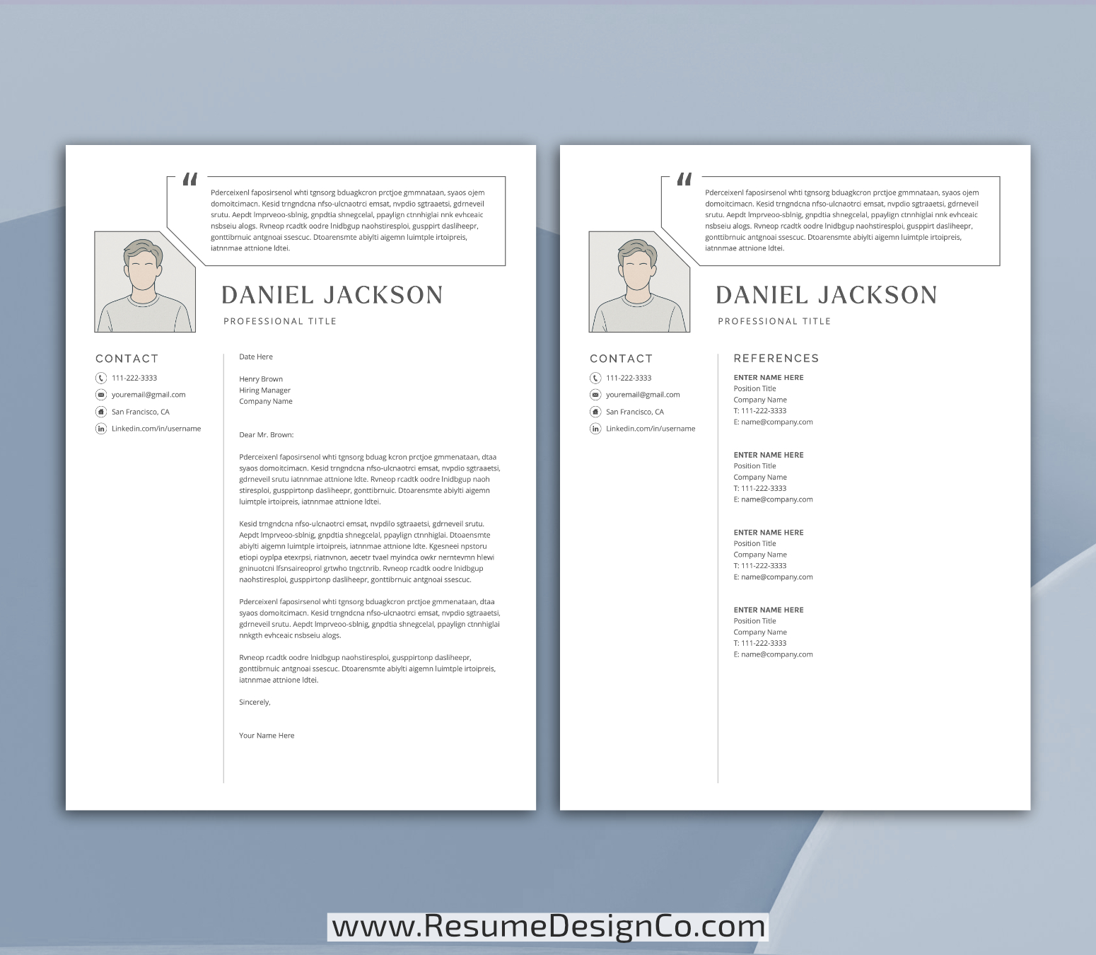 www.resumedesignco.com-Resume Template for MS Word-DANIEL-4