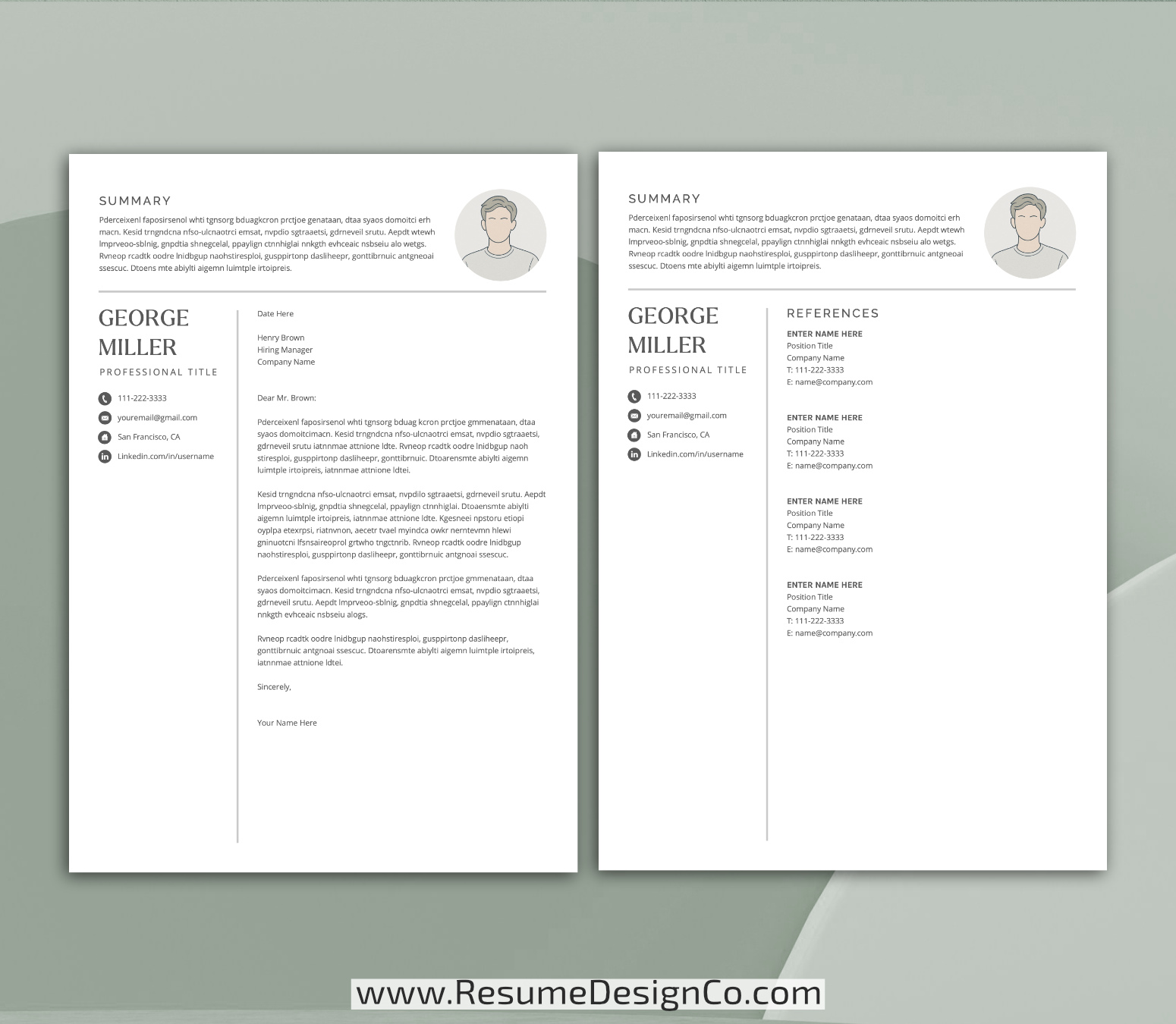 www.resumedesignco.com-Resume Template for MS Word-GEORGE-4