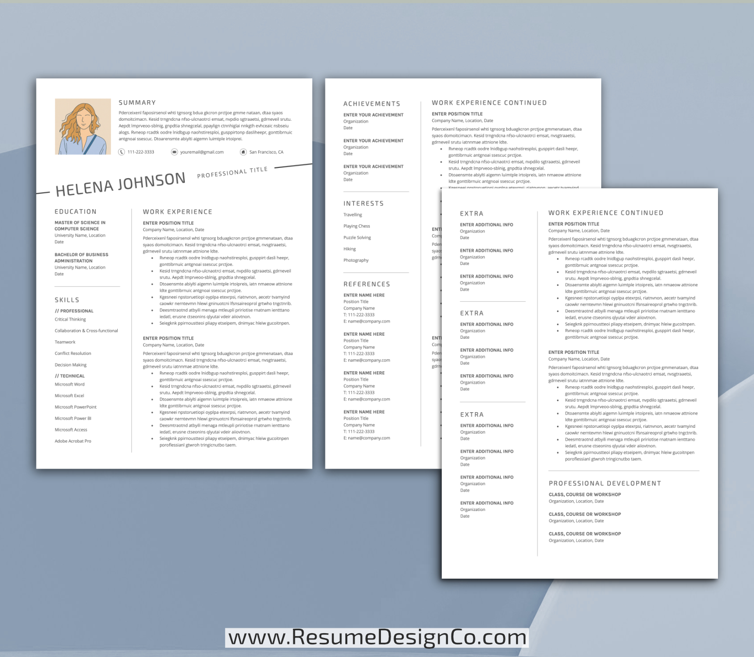 www.resumedesignco.com-Resume Template for MS Word-HELENA-3