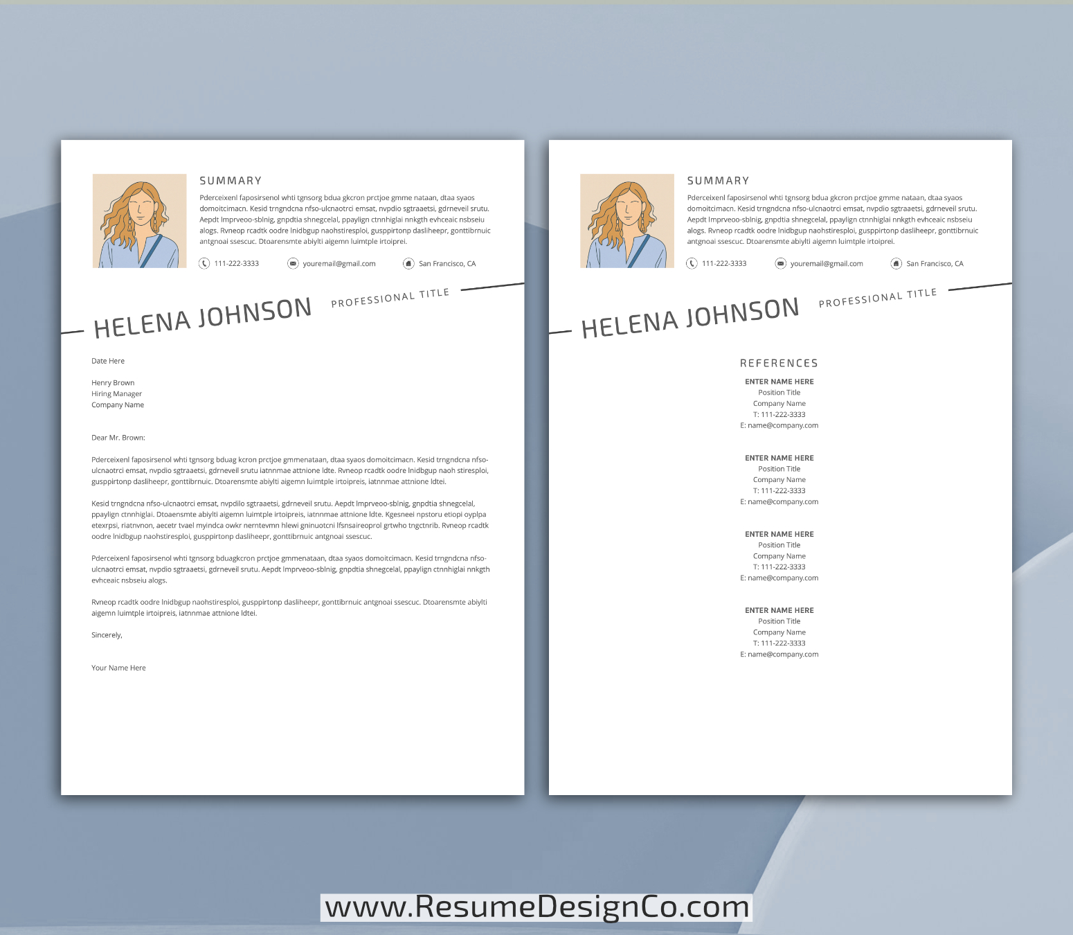 www.resumedesignco.com-Resume Template for MS Word-HELENA-4