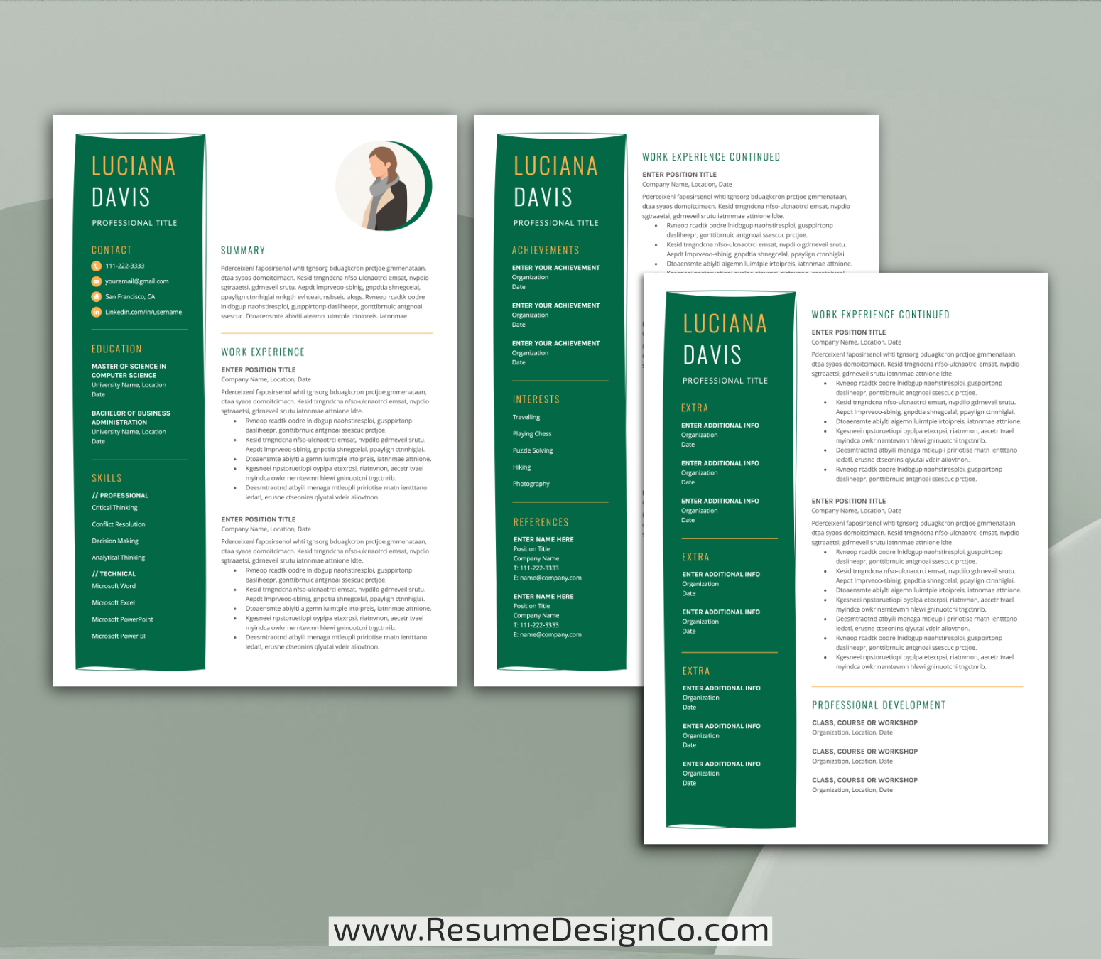 www.resumedesignco.com-Resume Template for MS Word-LUCIANA-3