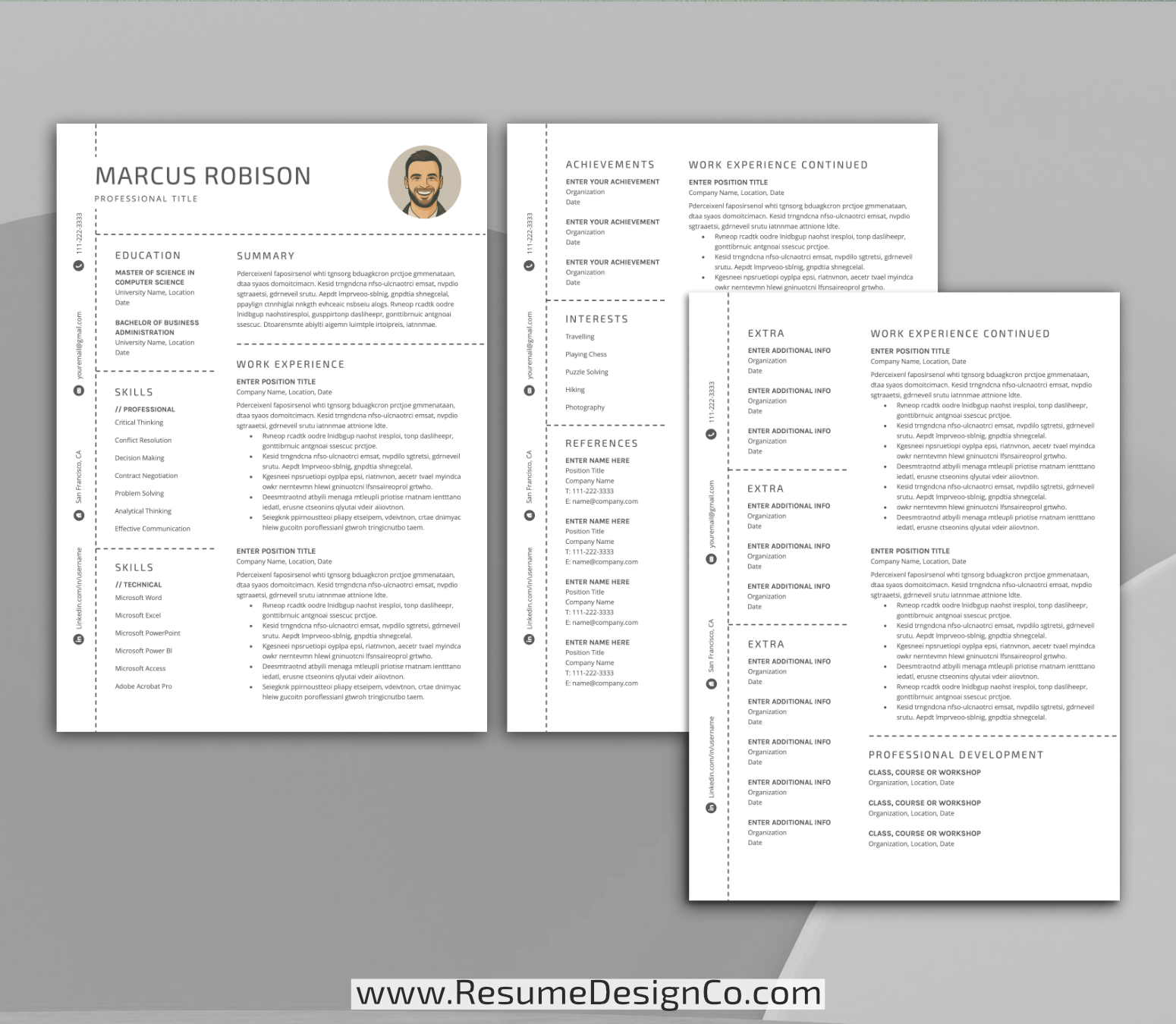 www.resumedesignco.com-Resume Template for MS Word-MARCUS-3