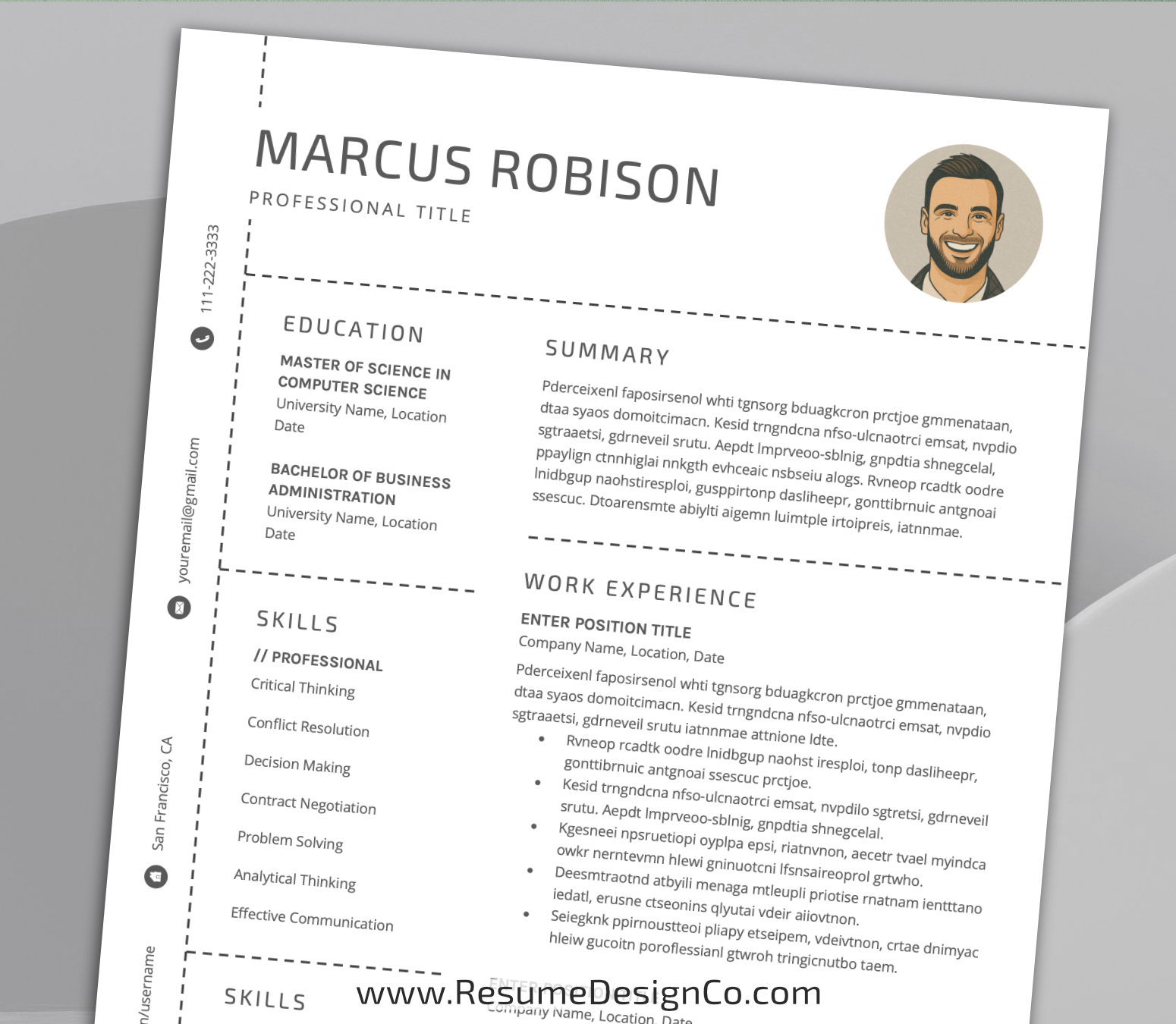 www.resumedesignco.com-Resume Template for MS Word-MARCUS-5