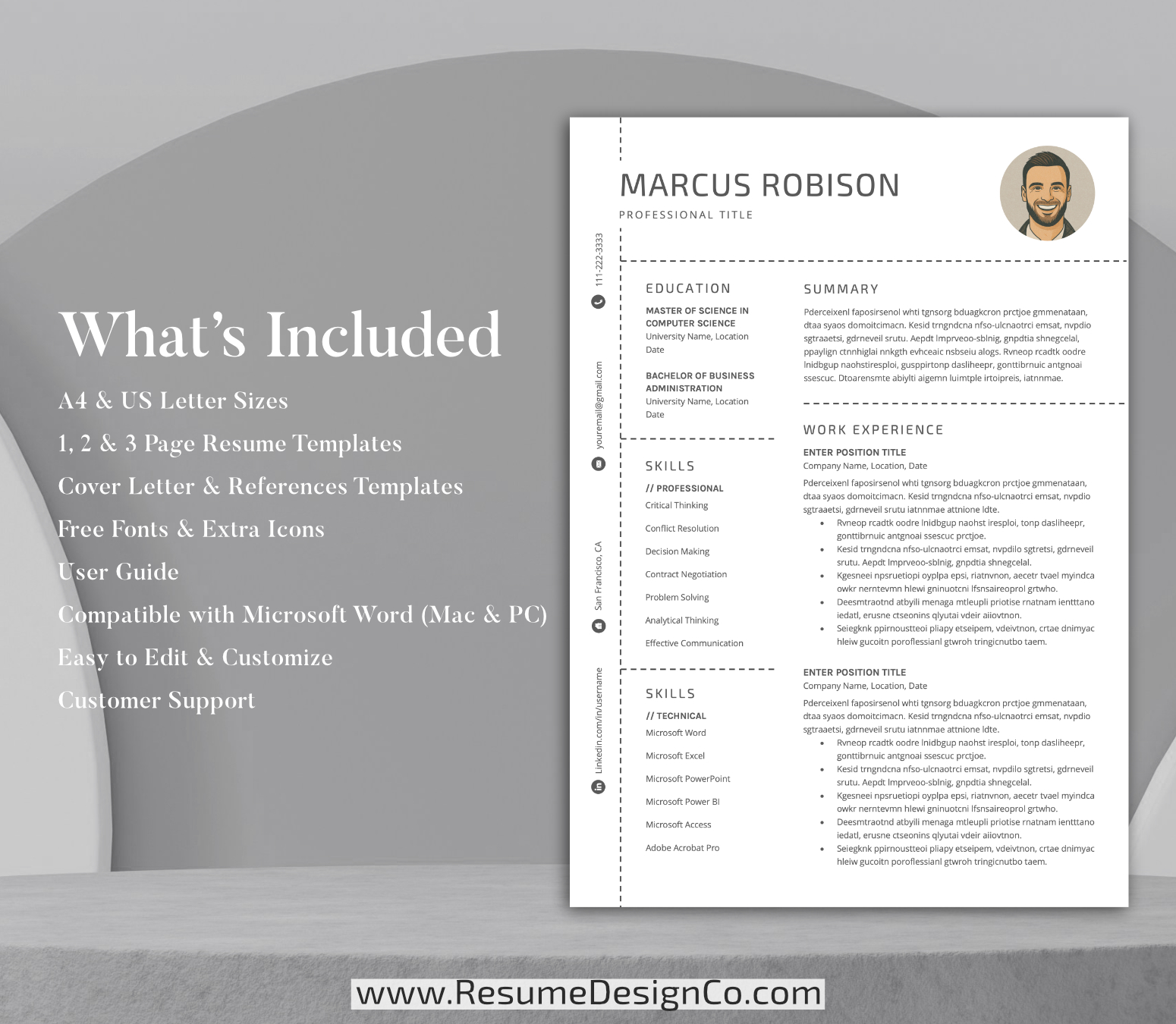 www.resumedesignco.com-Resume Template for MS Word-MARCUS-6