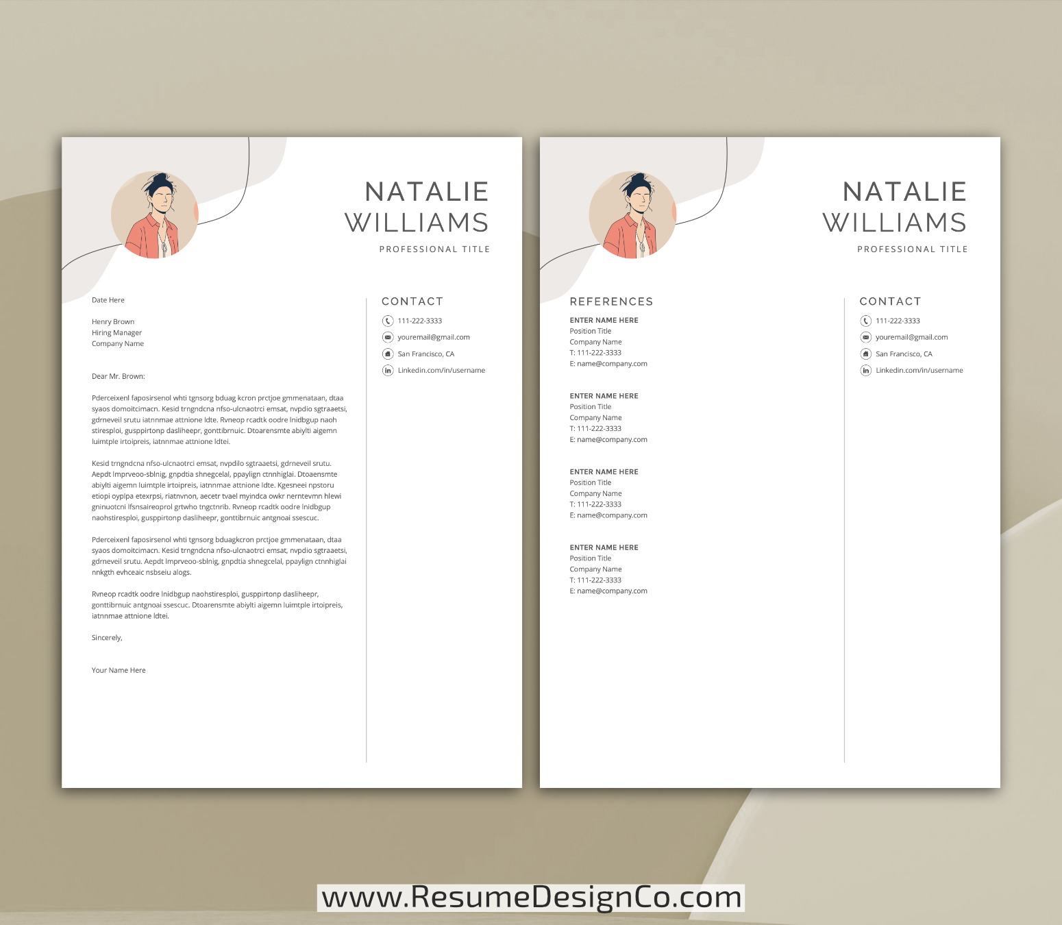 www.resumedesignco.com-Resume Template for MS Word-NATALIE-4