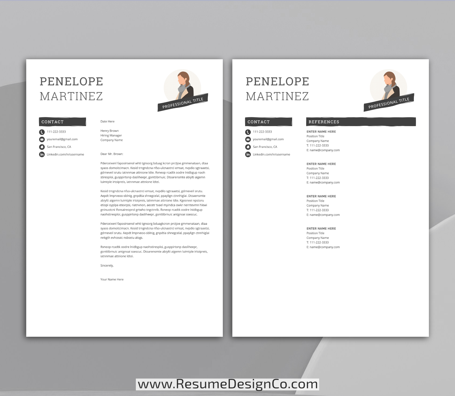www.resumedesignco.com-Resume Template for MS Word-PENELOPE-4