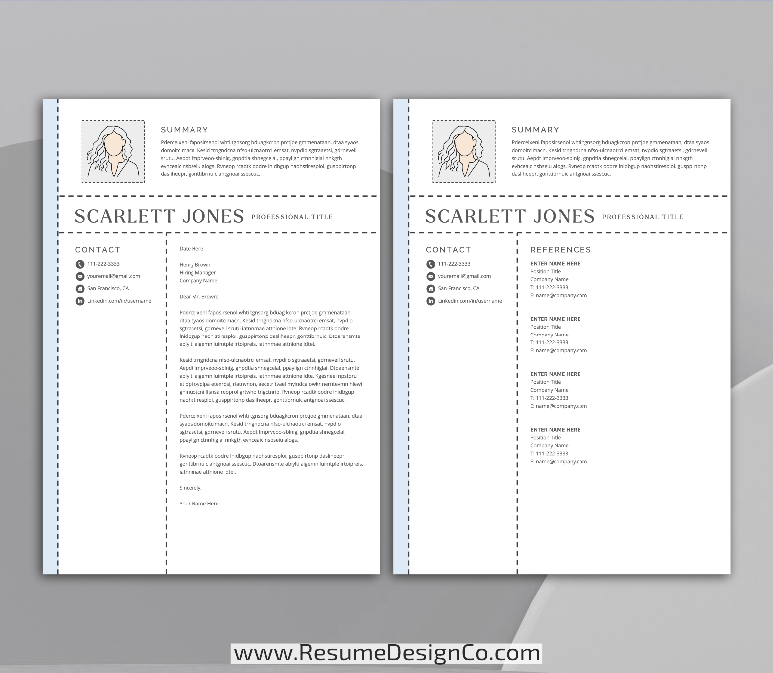 www.resumedesignco.com-Resume Template for MS Word-SCARLETT-4
