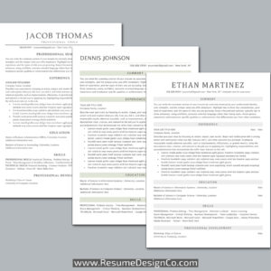 ATS Friendly Resume Template for MS Word, Professional ATS CV Template