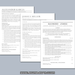 ATS Friendly Resume Template for MS Word, Professional ATS CV Template