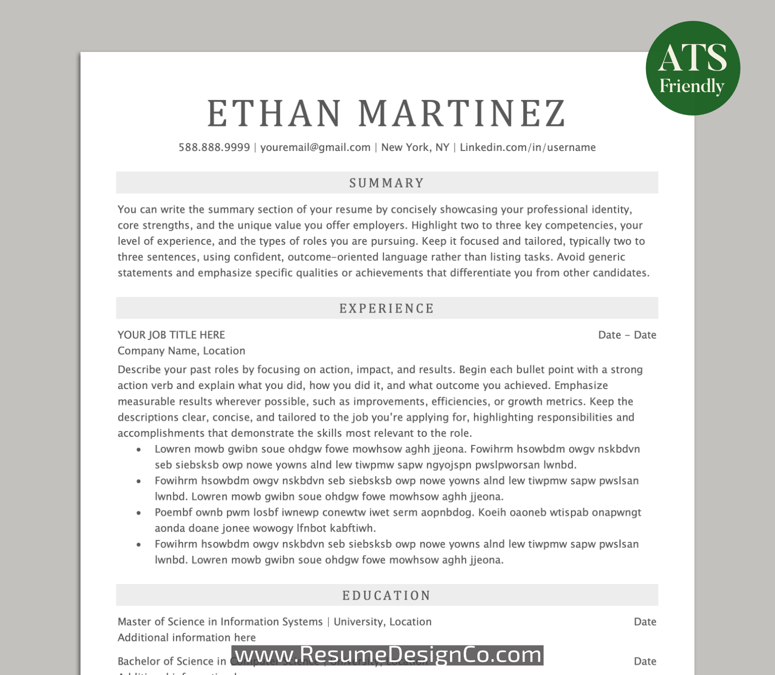 resumedesigcon.com-ats resume