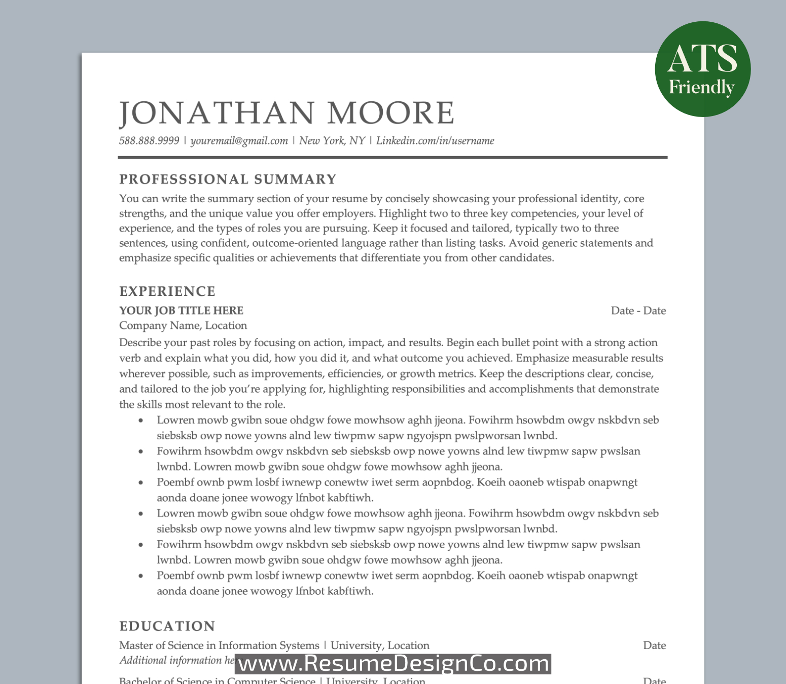 resumedesigcon.com-ats resume